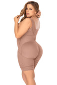 Mapale F505X Plus Size Cross Back Support Mid Leg Shapewear