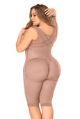 Mapale F506X Plus Size Cross Back Support Knee Length Shapewear