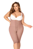 Mapale F506X Plus Size Cross Back Support Knee Length Shapewear