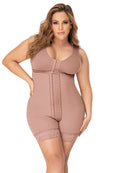 Mapale F509X Plus Size Cross Back Support Mid Length Shapewear