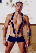 MaleBasics DMBL06 DNGEON Straigh Back Harness