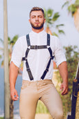 MaleBasics DMBL07 DNGEON Cross Cockring Harness