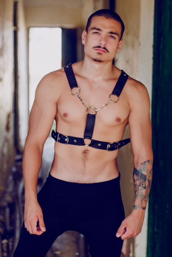 MaleBasics DMBL09 DNGEON Cross Chain Harness