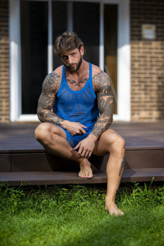 Male Power 110-11C Fishnet 2 Tank Top
