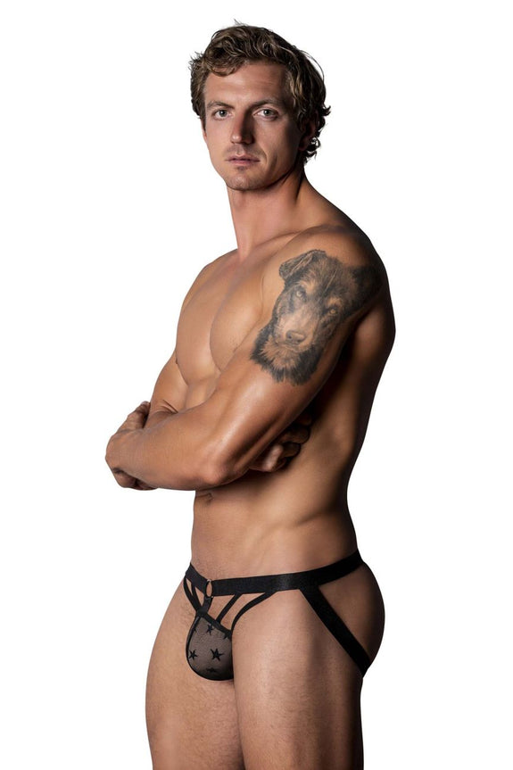 Male Power 386-291 Love Star Jock with Ring - SomethingTrendy.com