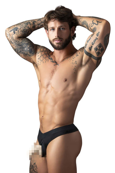 Male Power 417-304 Open Ended Thong Open Front Elastic Cock Ring