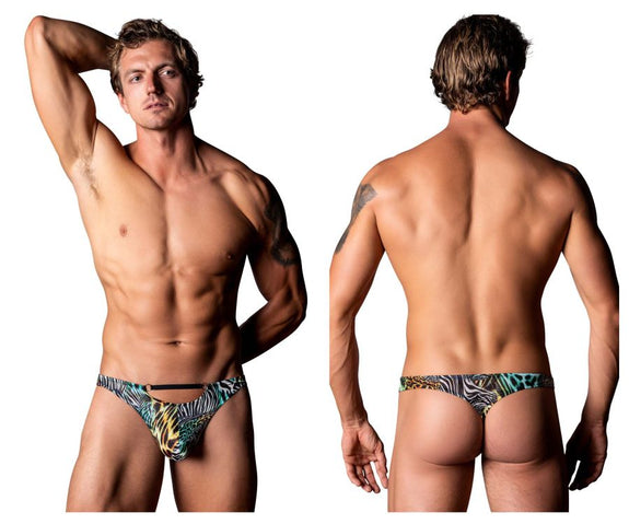 Male Power 439-295 Go Wild Thong with 2 Rings - SomethingTrendy.com
