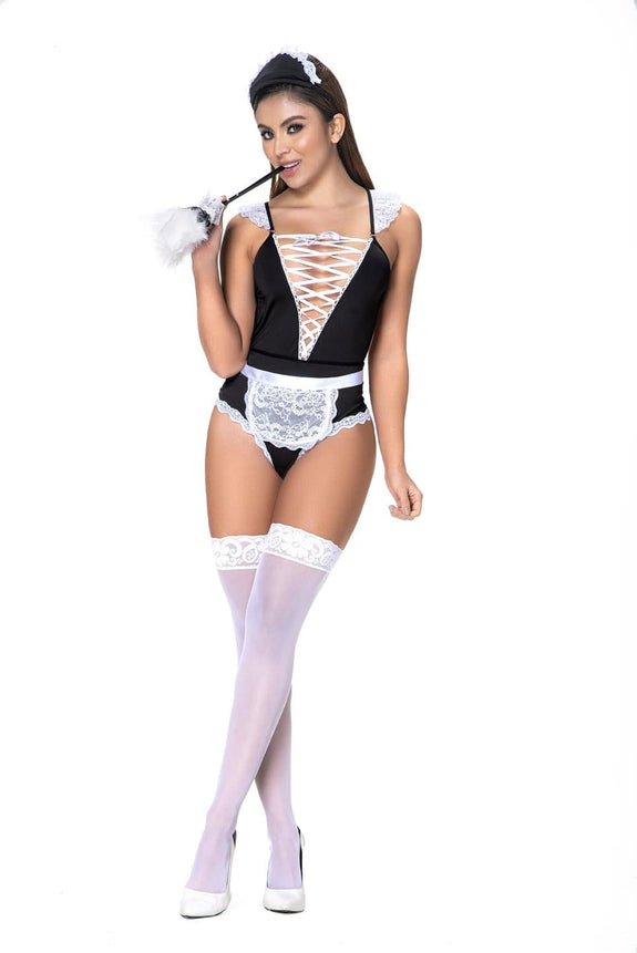 Mapale 6414 French Maid to Clean Lingerie Costume 3PC - SomethingTrendy.com