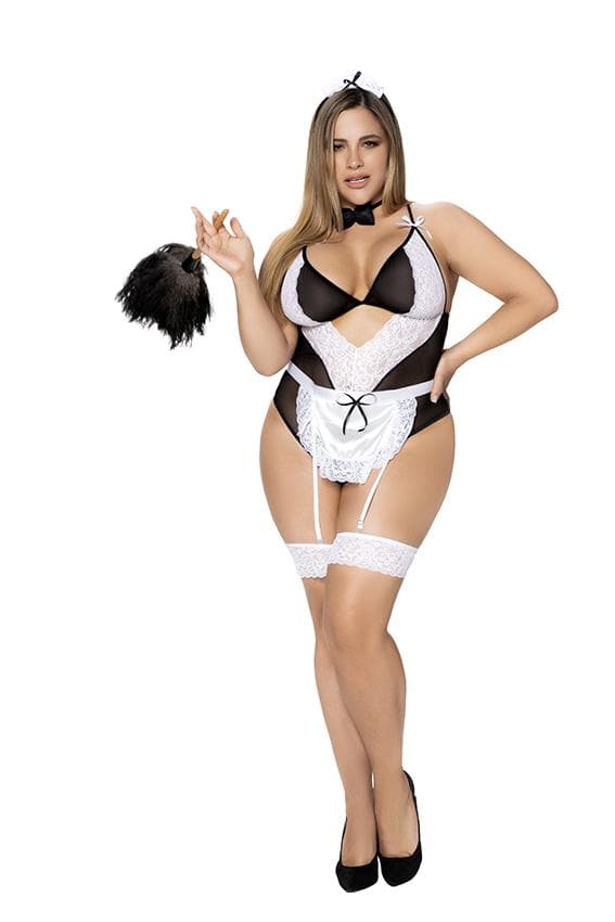 Mapale 6428X Plus Size Maid The Move Lingerie Costume