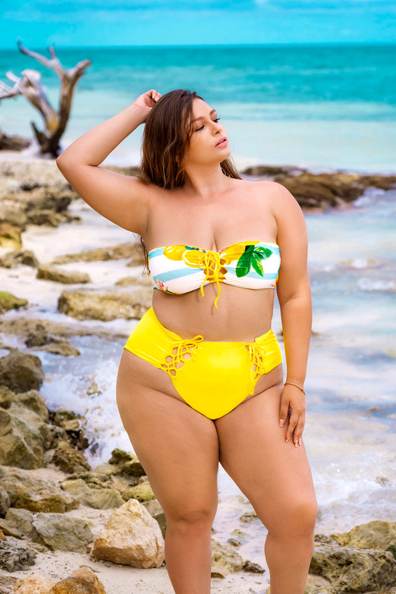 Mapale 67037X Plus Size Reversible Strappy Two Piece Swimsuit