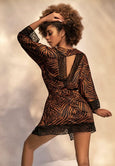 Mapale 7456 Breakfast in Bed Animal Print Robe