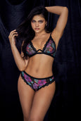 Mapale 8771 Anastacia Floral Two Piece Lingerie Set