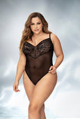 Mapale 8795X Vera Floral Sheer Two Piece Lingerie Set Plus Size