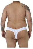 CandyMan 99315X  Plus Size Peek a Boo Lace Thongs - SomethingTrendy.com