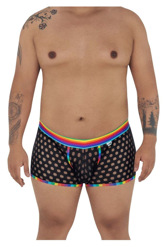 CandyMan 99511X Polka Mesh Trunks - SomethingTrendy.com