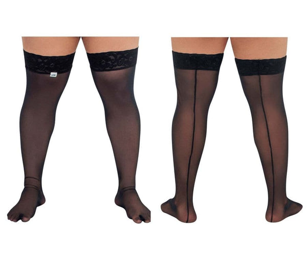 CandyMan 99533X Mesh Thigh Highs - SomethingTrendy.com