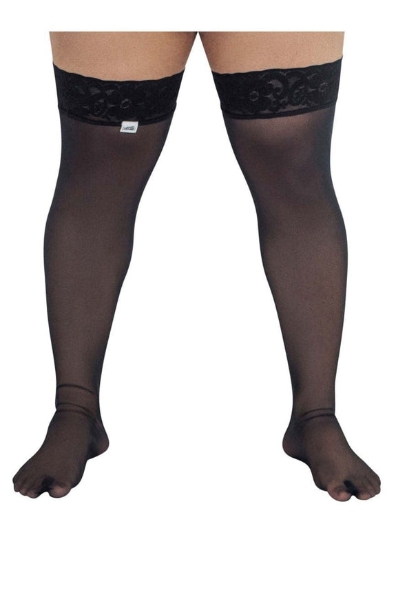 CandyMan 99533X Mesh Thigh Highs - SomethingTrendy.com