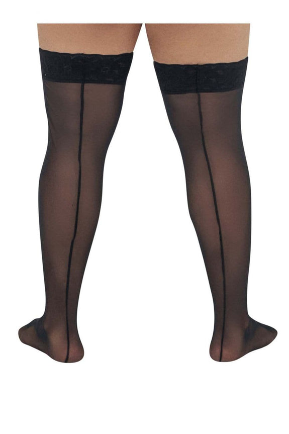 CandyMan 99533X Mesh Thigh Highs - SomethingTrendy.com