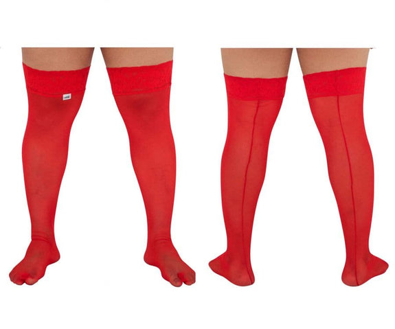 CandyMan 99533X Mesh Thigh Highs - SomethingTrendy.com