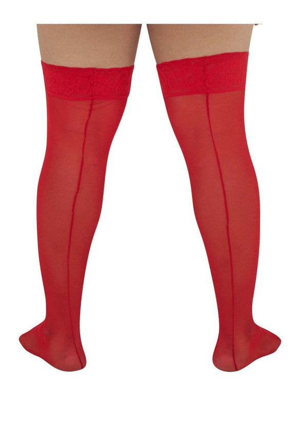 CandyMan 99533X Mesh Thigh Highs - SomethingTrendy.com