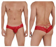 CandyMan 99551 Lace Peekaboo Briefs - SomethingTrendy.com