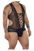 CandyMan 99557X Mesh-Lace Bodysuit - SomethingTrendy.com