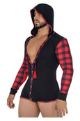 CandyMan 99575 Hoodie Bodysuit - SomethingTrendy.com