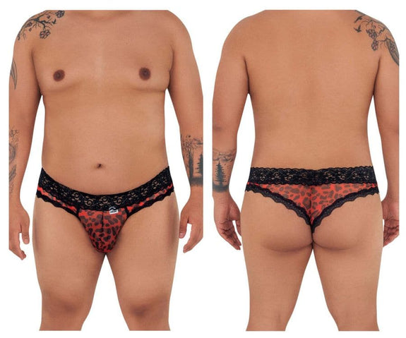 CandyMan 99596X Mesh-Lace Thongs - SomethingTrendy.com