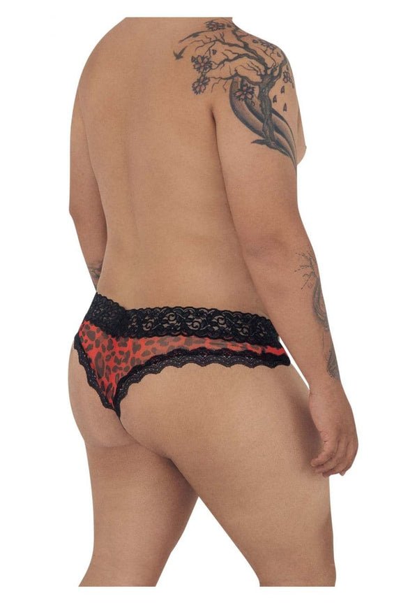 CandyMan 99596X Mesh-Lace Thongs - SomethingTrendy.com