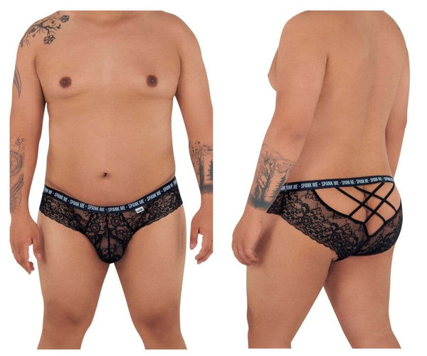 CandyMan 99615X Spank Me Lace Briefs - SomethingTrendy.com