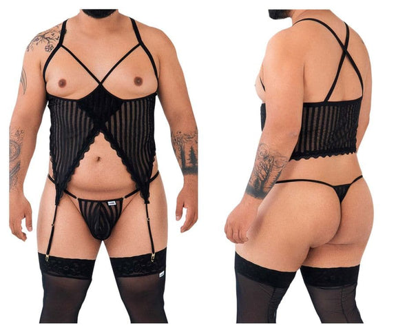 CandyMan 99654 Mesh Two Piece Set - SomethingTrendy.com