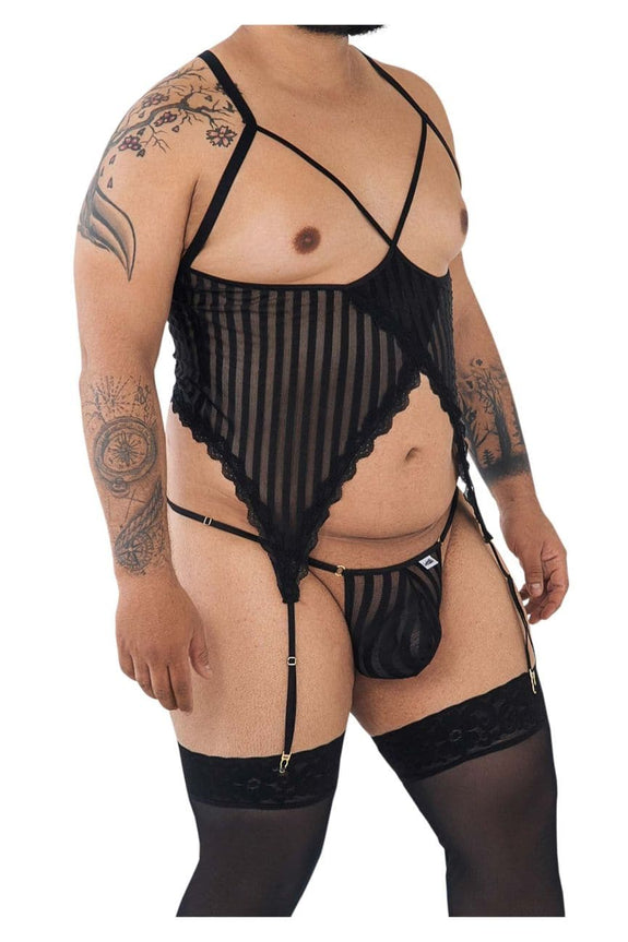 CandyMan 99654 Mesh Two Piece Set - SomethingTrendy.com