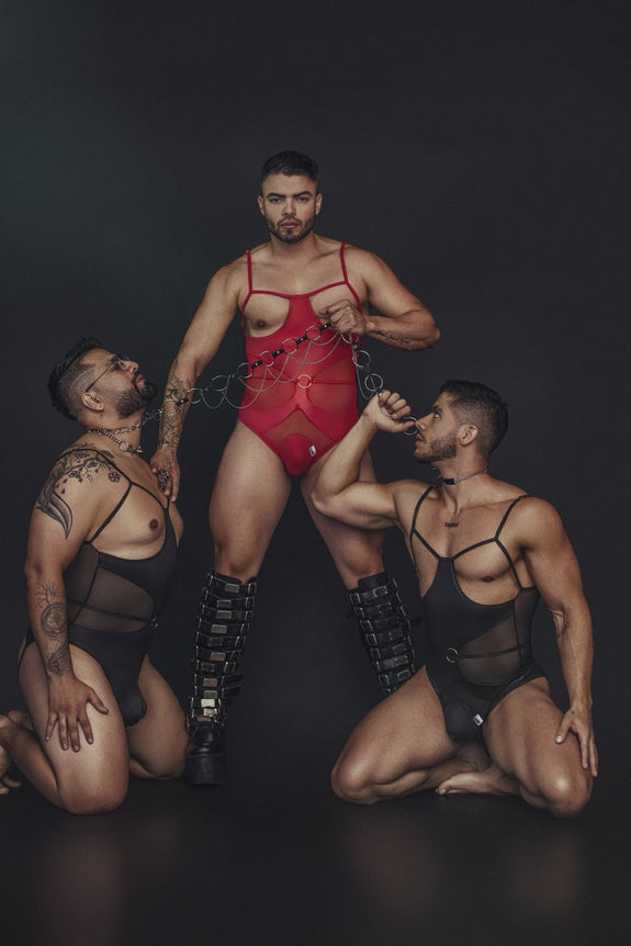 CandyMan 99670X Harness Bodysuit - SomethingTrendy.com