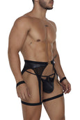 CandyMan 99690 Garter Thongs Two Piece Set