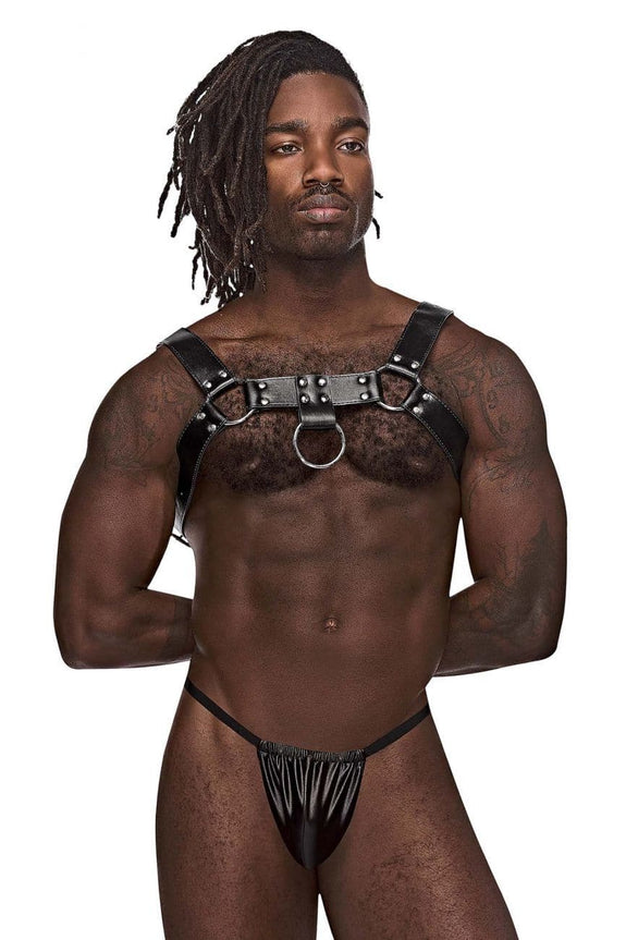 Male Power 590-266 Leather Aries Harness - SomethingTrendy.com