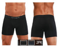 Papi 626185-962 Cool2 2PK Solid Boxer Briefs - SomethingTrendy.com