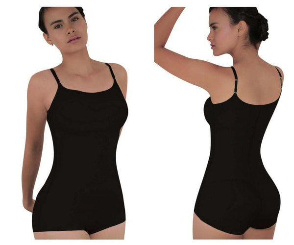 TrueShapers Knee Length Body Shaper with Firm Compression butt
